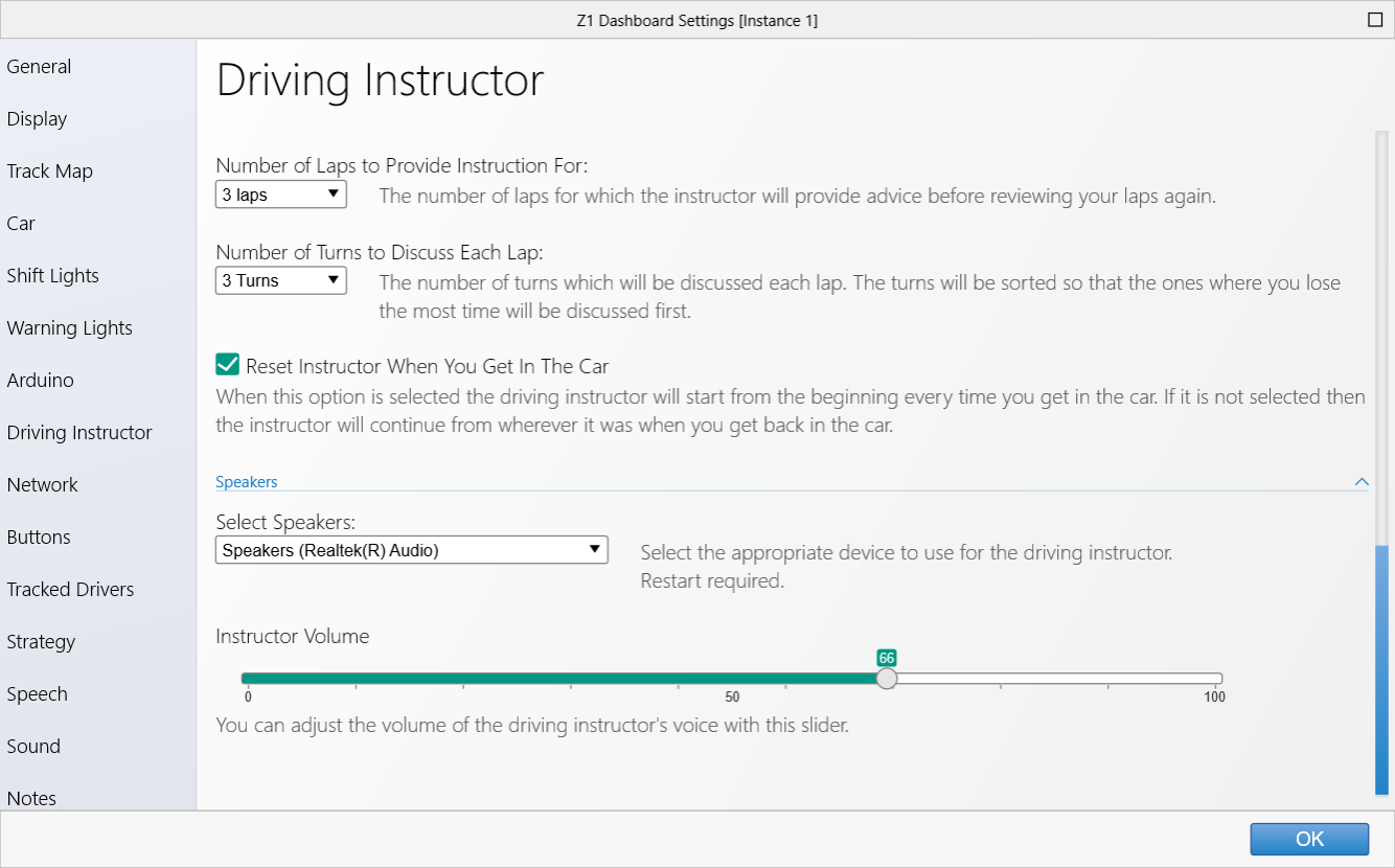 Driving Instructor Tab
